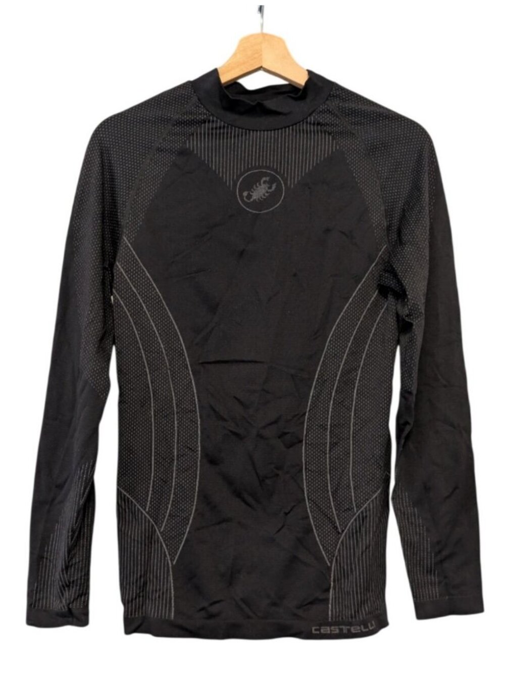 Castelli Core Seamless Long Sleeve Base Layer Black Cycling Shirt Mens XXL